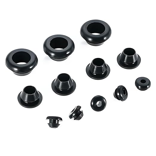 Qrity 20x Rubber Grommets ID 5mm Mount 8mm for Cable