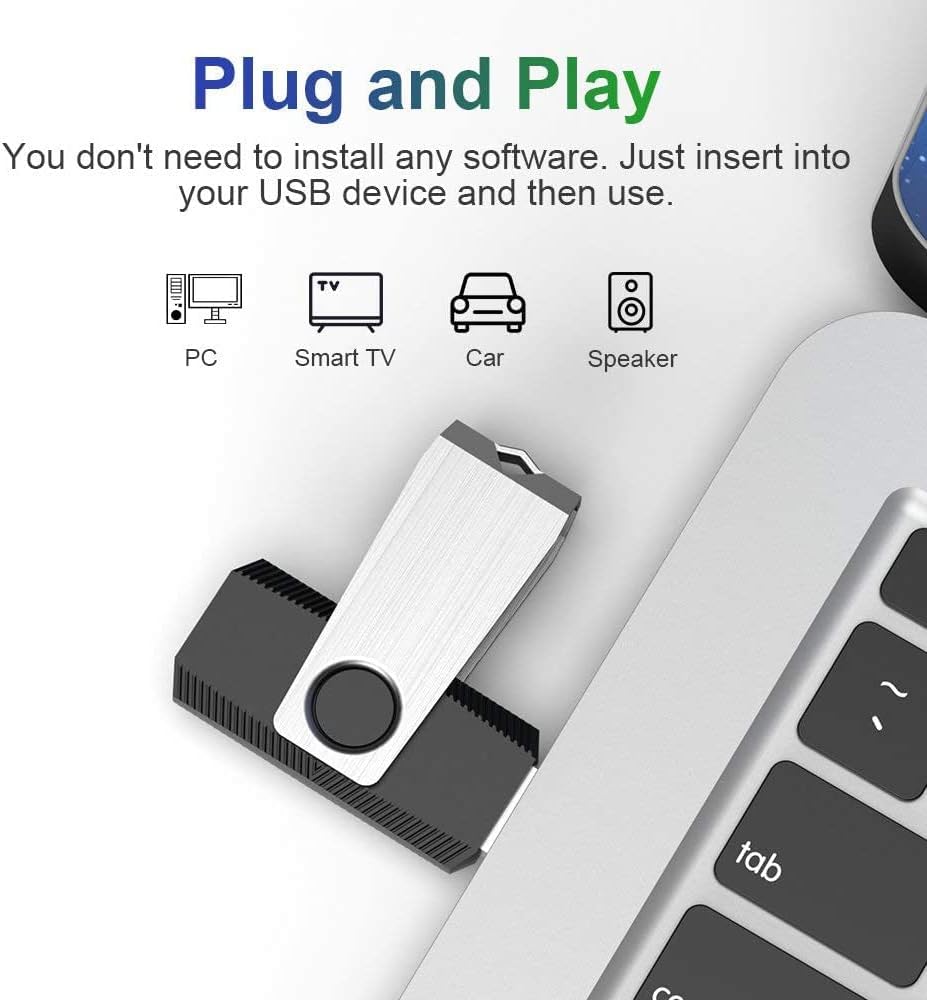 Aiibe 4GB Flash Drive 50 Pack - USB 2.0 Memory Stick Multipack Zip Drive, Black