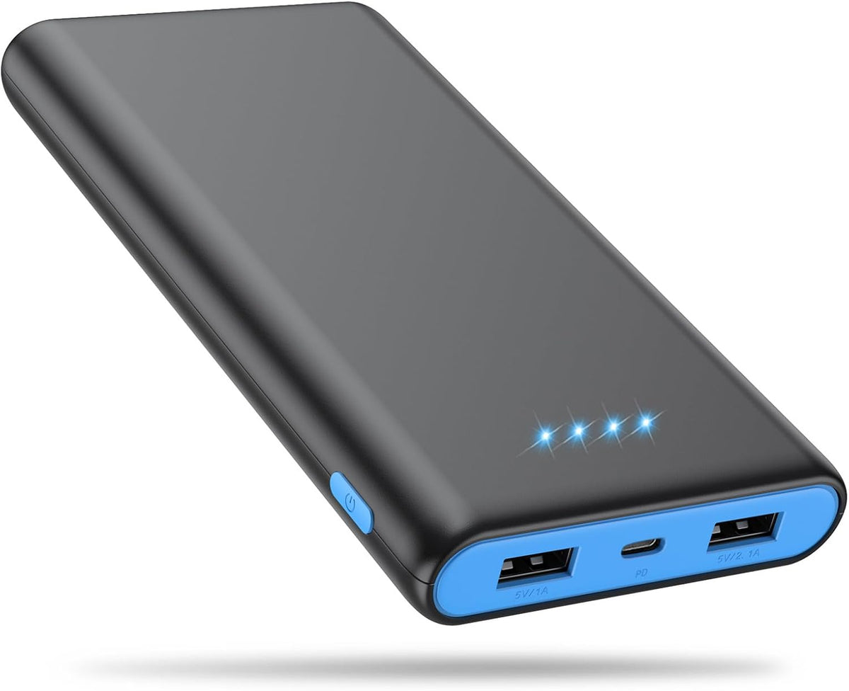 Portable Charger Power Bank 25,800mAh,5V/3A USB C in&Out Fast Phone Charging with Intelligent Smart IC,3 USB Port External Cell Phone Battery Pack Compatible with iPhone 16 15 14,Galaxy,Android-Blue
