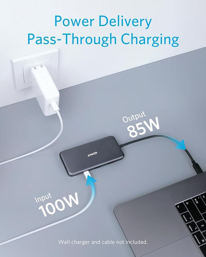 Anker 341 USB-C Hub (7-in-1) with 100W USB-C Charger