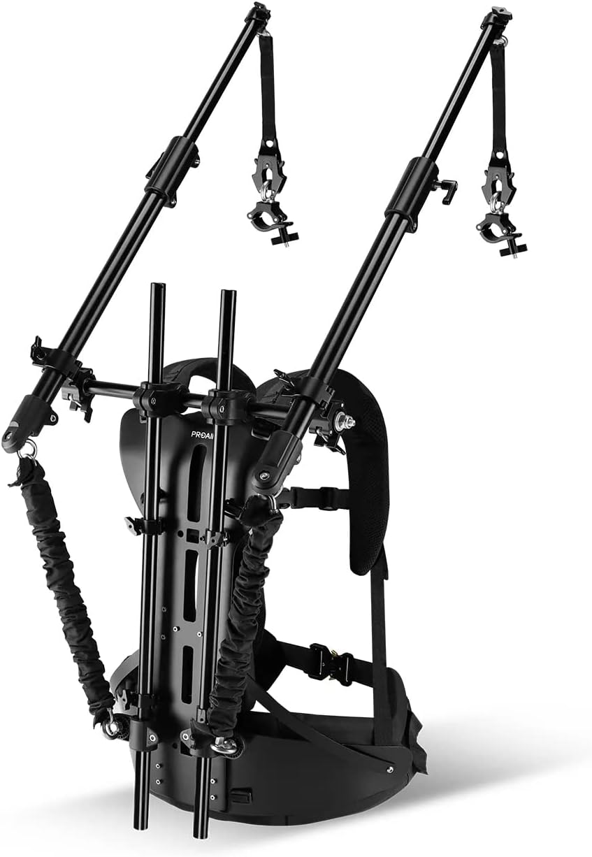 Proaim Hawk Lite Body Support Stabilizing Vest Rig for Camera Gimbals. Payload 5kg / 11lb - 15kg / 33lb. (ST-LHWK-01)
