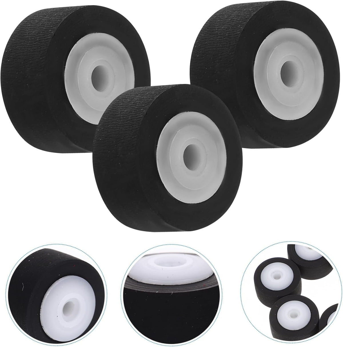 6Pcs Pinch Cassette Tape Roller Roller Replacement for Player Tape Deck Pulley Accessories for Recorder Repair