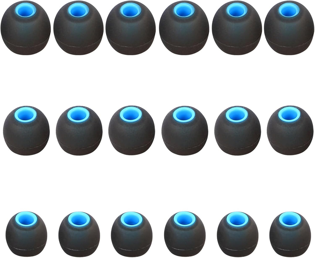 Silicone Replacement Earbud Tips Earbud Covers Fit for in-Ear Headphones (Inner Hole 3.8mm -5.1mm) Earbud Replacement Tips Earbud Rubber Tips 9 Pairs S/M/L