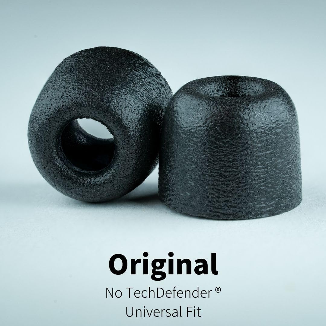 Comply 100 Core Series | Memory Foam Replacement IEM Ear Tips for Etymotic, Westone, Klipsch & More | Superior Noise Isolation, Ultimate Comfort, Secure Fit | Variety, Black, Large (3 Pairs)
