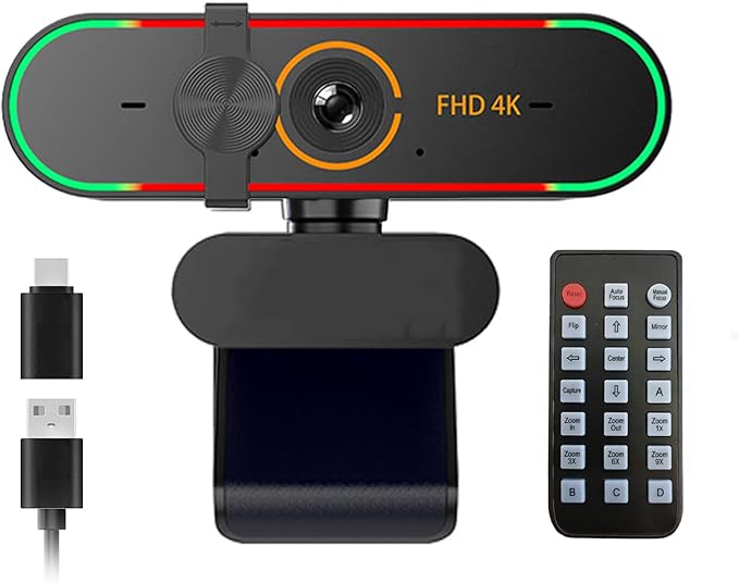4K Webcam for MSI Vector A18 HX A8WIGwith Microphone&amp Privacy Cover &amp Plug&ampPlayWorks Zoom/Teams/Skype/Google Meet