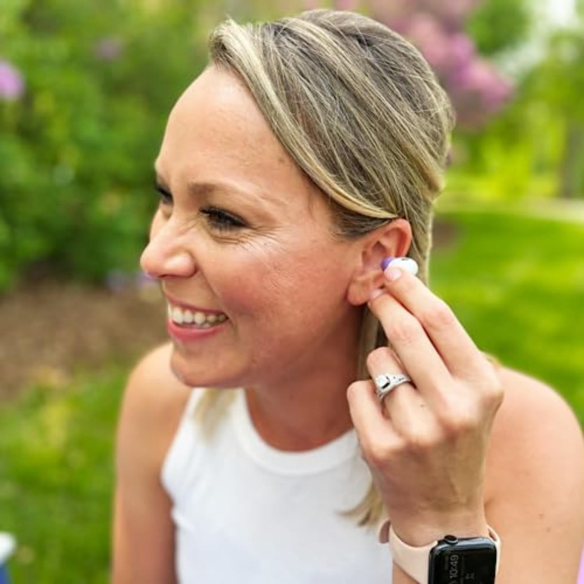 Comply Memory Foam Replacement Earbud Tips for Apple AirPods Pro 1 & 2 | Ultimate Comfort, Secure Fit, Superior Noise Isolation | Anti Slip, Prevent from Falling Out | Purple, Small (3 Pairs)