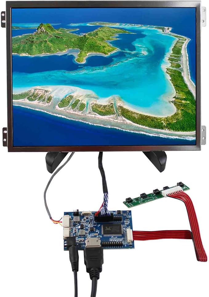 VSDISPLAY 10.4 Inch IPS 1024x768 LCD Screen 600Nits Display Panel with Audio LCD Controller Board VS-TY2660H-V661