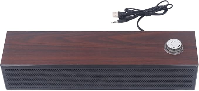 Vikye Computer Speakers HiFi Stereo Sound Desktop Speakers with USB Cable with Jack and 3.5mm AUX Headphone Jack Auxiliary Input for PC