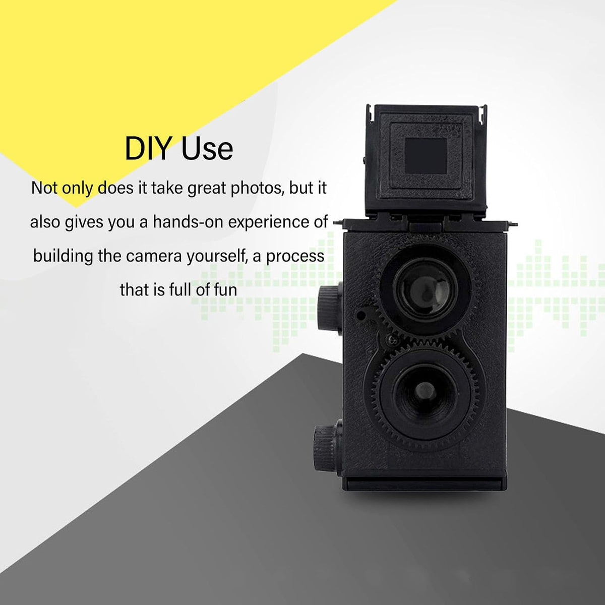 GOWENIC 35mm 47mm 35MM 135 DIY Classic Retro TLR Camera Film Twin Lens Reflex Kit, Lens Focal Length, for Film