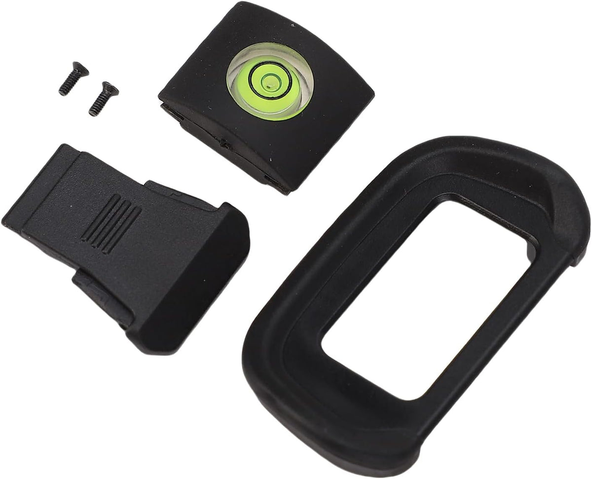 Eminchu Set R10, 3 1 Set Camera Eyecup Level and Hot Shoe Cover Fit for in Camera Viewfinder Eyecup Bubble Level Hot