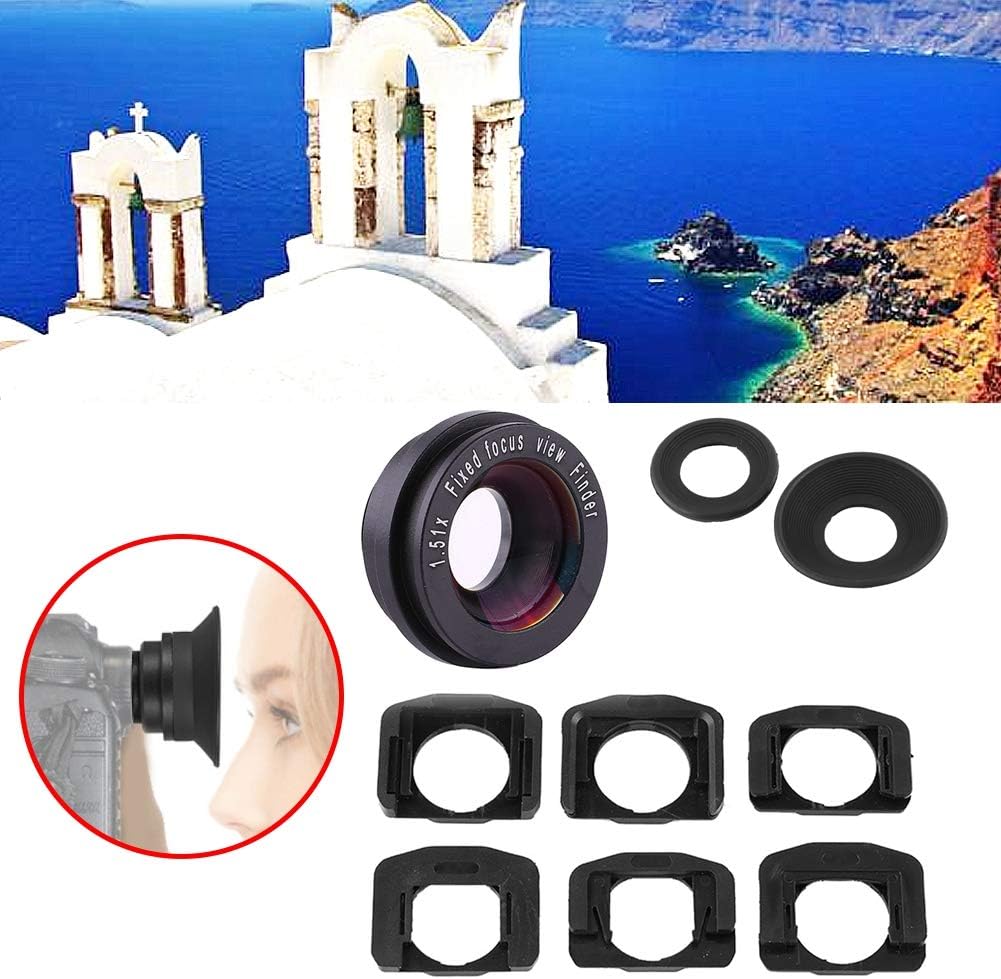 1.51X 6 Viewfinder Magnifier with Mounting Bases, for DSLR Camera