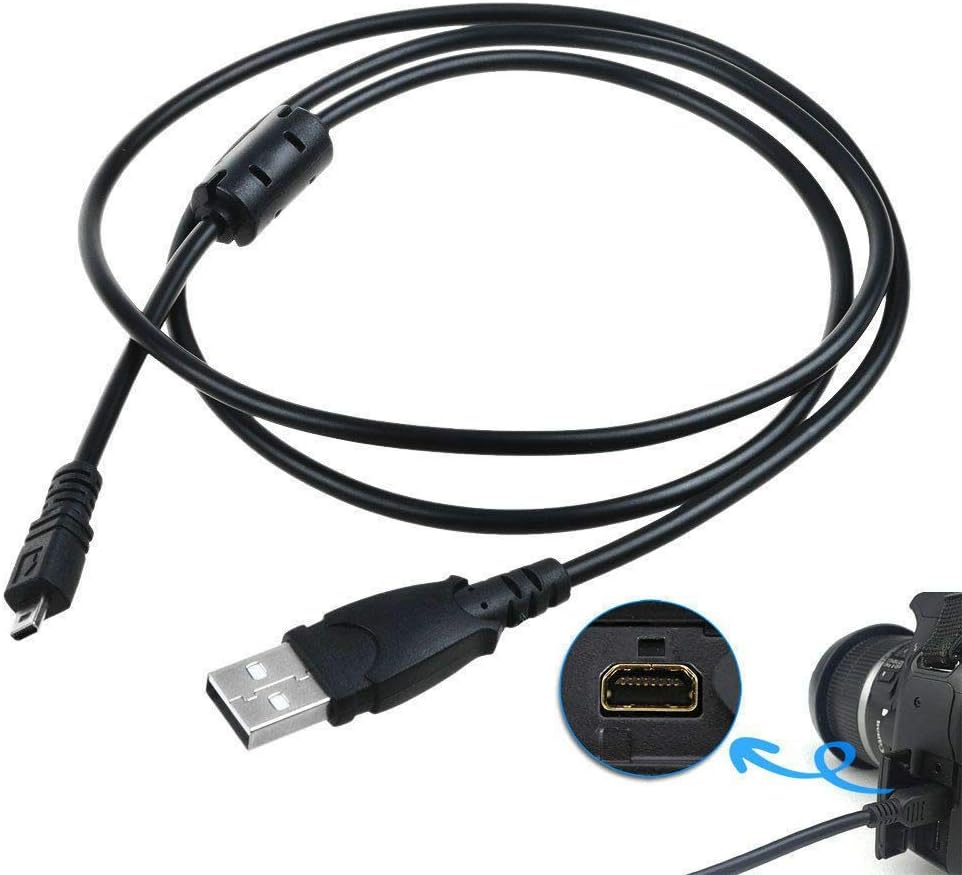 3.3ft D7100 D3300 USB PC Computer Data Sync Cable Cord for Nikon Df DSLR Camera