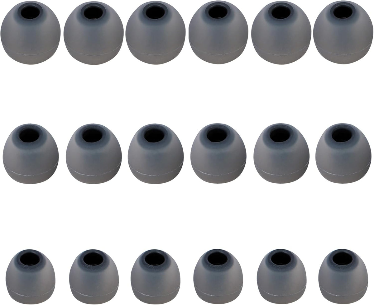 Earbud Replacement Tips Silicone Earbud Tips Eartips Fit Most in-Ear Earbuds(Inner Hole 3.8mm -5.1mm) Headphone Earbuds Rubber Tips 9 Pairs S M L