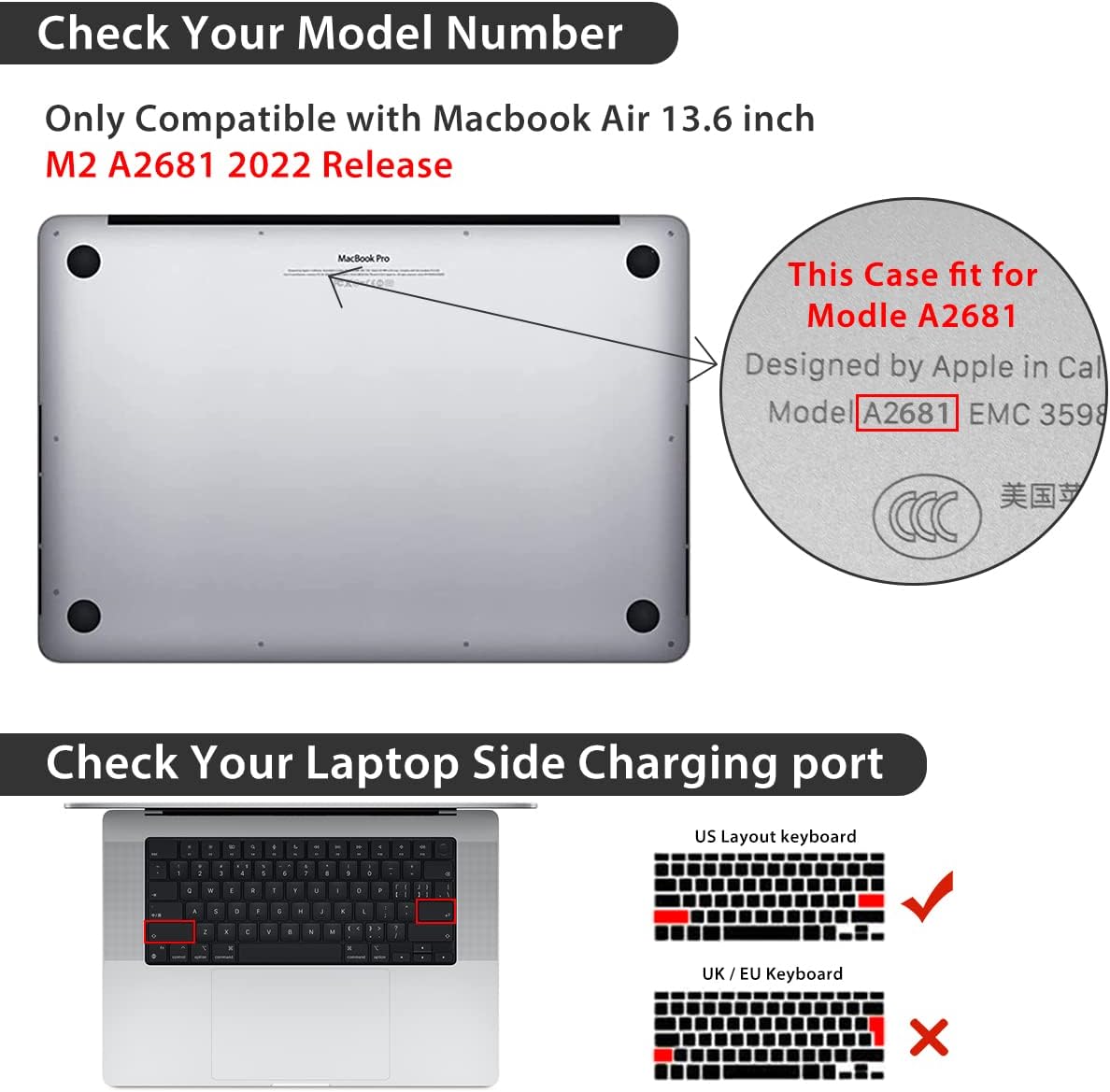 Compatible with MacBook Air 13 inch Case 2025 2024-2022 M4 A3240 M3 A3113 M2 A2681, Plastic Hard Shell&Keyboard Cover&Screen Film&Webcam Cover for MacBook Air 13.6 inch Case, Abstract Marble