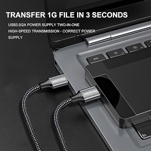 Yeung Qee USB 3.0 A to A Male Cable 20 ft,Super Speed Type A Male to Male Cable USB 3.0 Double End USB Cord for Hard Disk, Cameras,Laptop Cooler, DVD Player and More (20FT/6M)
