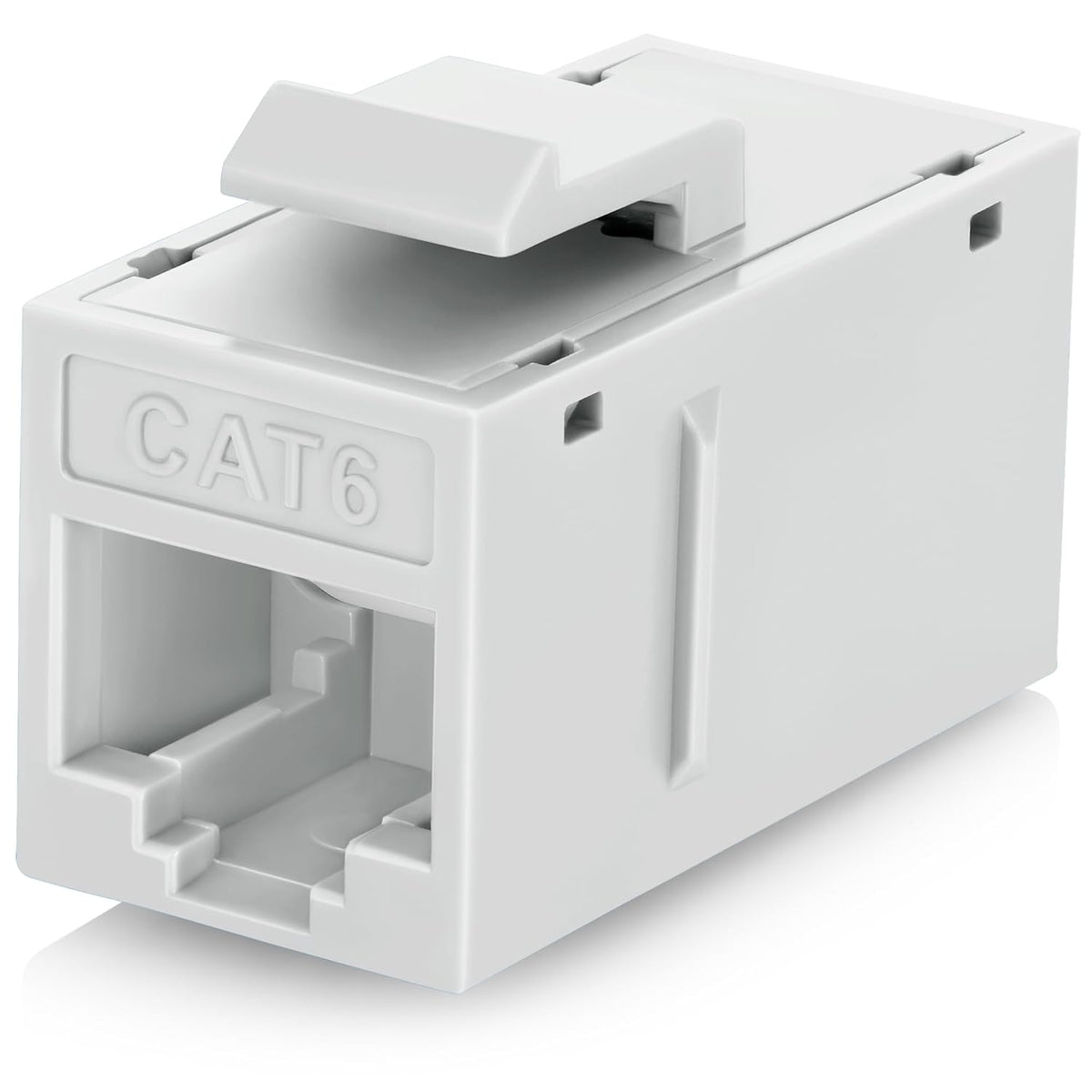 Everest 48-Pack Cat6 RJ45 Keystone Coupler - Female to Female - Cat 6 Couplers - Ethernet Cable Extender