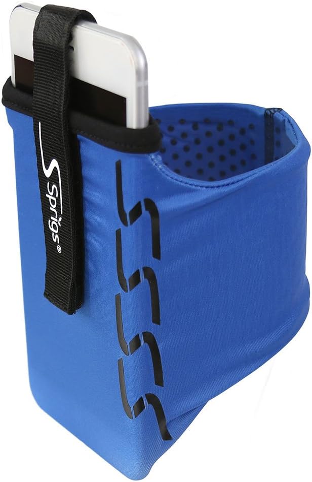 Sprigs Phone Armband Sleeve for iPhone 14, 13, 12, 11, X Galaxy Z, S22, S21, S20 Google Pixel 7, 6, 5. The Lightest & Most Comfortable Running Armband, Stretches to Fit All Phones with Case for Women & Men