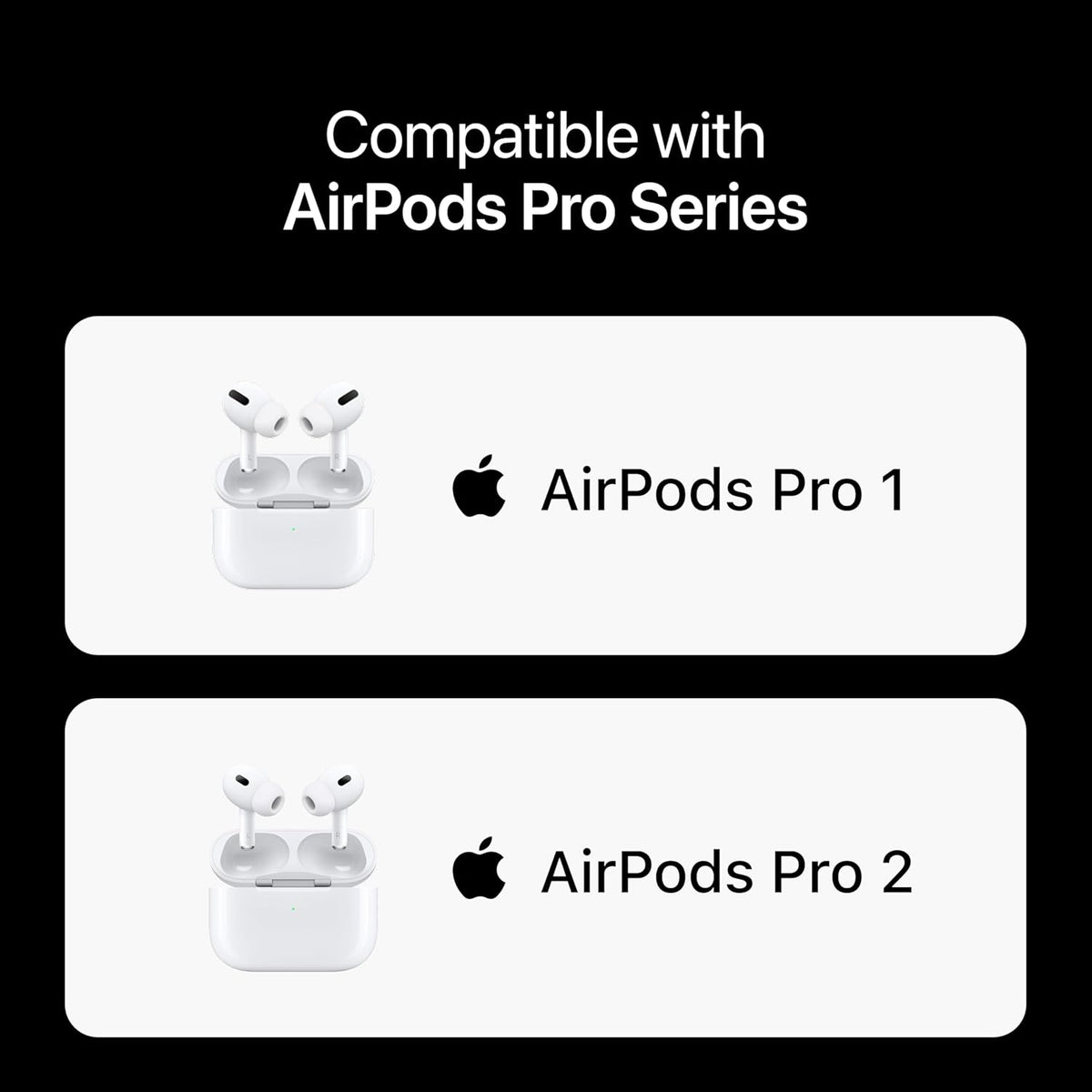 Premium Multi-Flange Eartips for AirPods Pro 1&2 (X-Small) – Always Fits, Never Slips