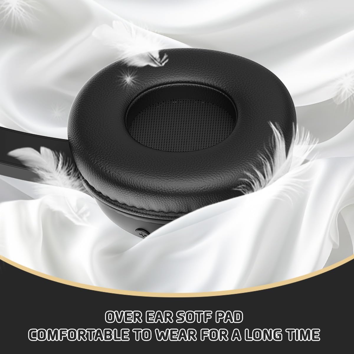 85dBVolume 30H vinamass Kids Bluetooth Headphones,Kids Wireless Headphone with Limiter, Playtime, Adjustable