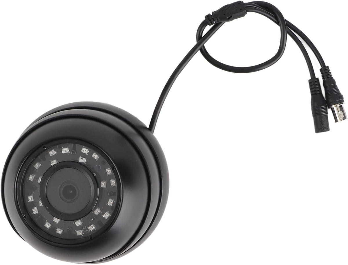 Ejoyous 1080P 120 14LED 360 Dome Camera CCTV Wide Angle Night Vision Adjustable with Audio for Bus Truck Cabin (Black)