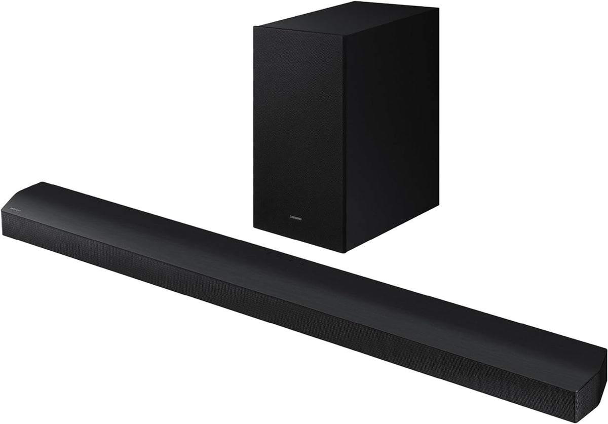 Samsung HW-B750D/ZA 5.1 ch Soundbar w/ Dolby Audio, Surround Sound expansion, Bass Boost, Adaptive Sound, DTS Virtual:X, Wireless Subwoofer, 2024