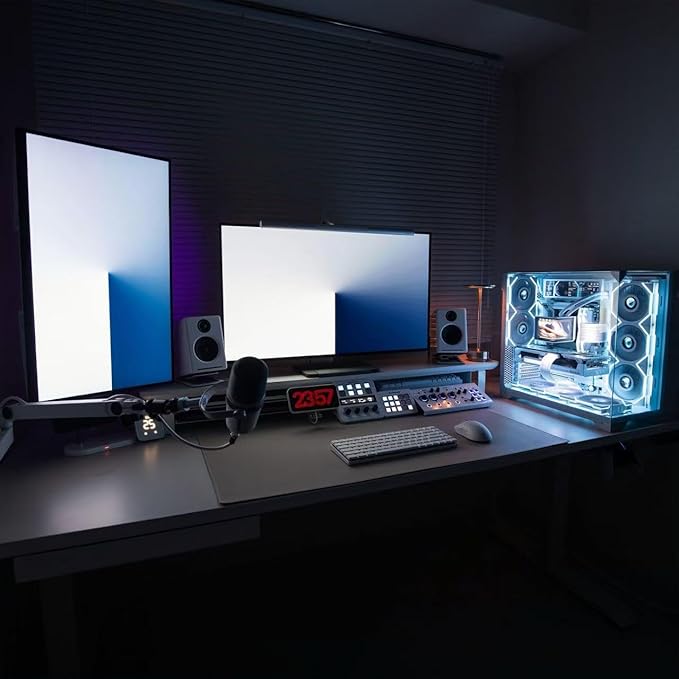 Kado Dual Gaming Monitor Setup - 2-Pack 24.5 165Hz 1ms 1920x1080 Flat Screen AMD FreeSync Premium Panoramic Gaming Multi-View Split Screen Streaming VESA Mount HDMI DisplayPort Built-in Speakers