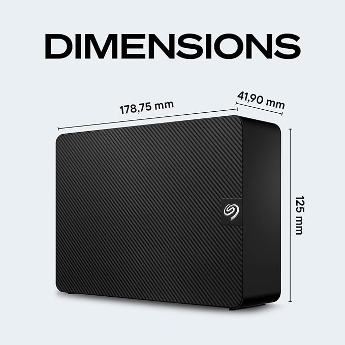 Seagate Expansion 12TB External Hard Drive HDD - USB 3.0 with Rescue Data Recovery Services (STKP12000400)