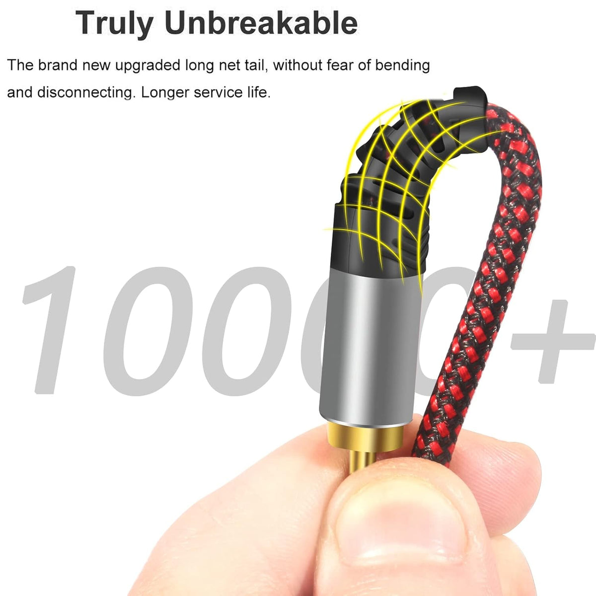 RCA Cable 15Ft,2Rca Male to 2-RCA Male Audio Stereo Subwoofer Cable [Hi-Fi Sound] Nylon-Braided Auxiliary Audio Cord for Home Theater, HDTV, Amplifiers, Hi-Fi Systems,Speakers and etc (15Ft)