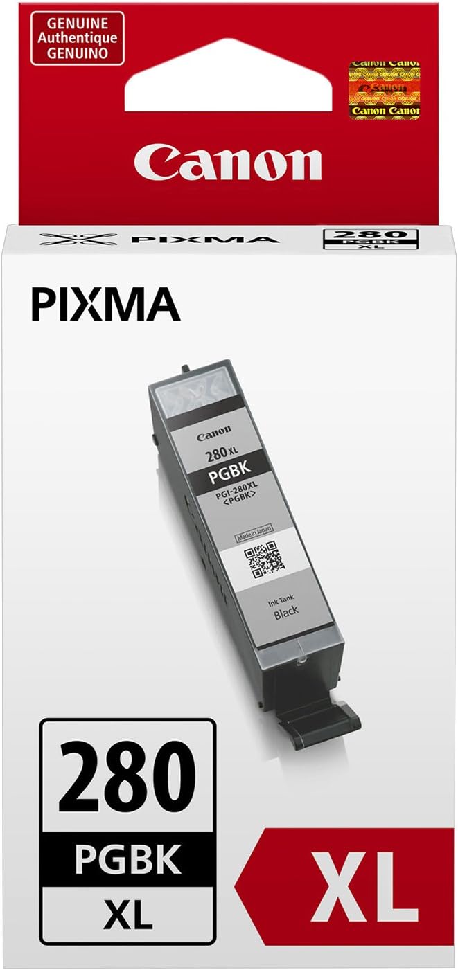Canon PGI-280XL PGBK/CLI-281CMY Ink and Photo Paper Bundle
