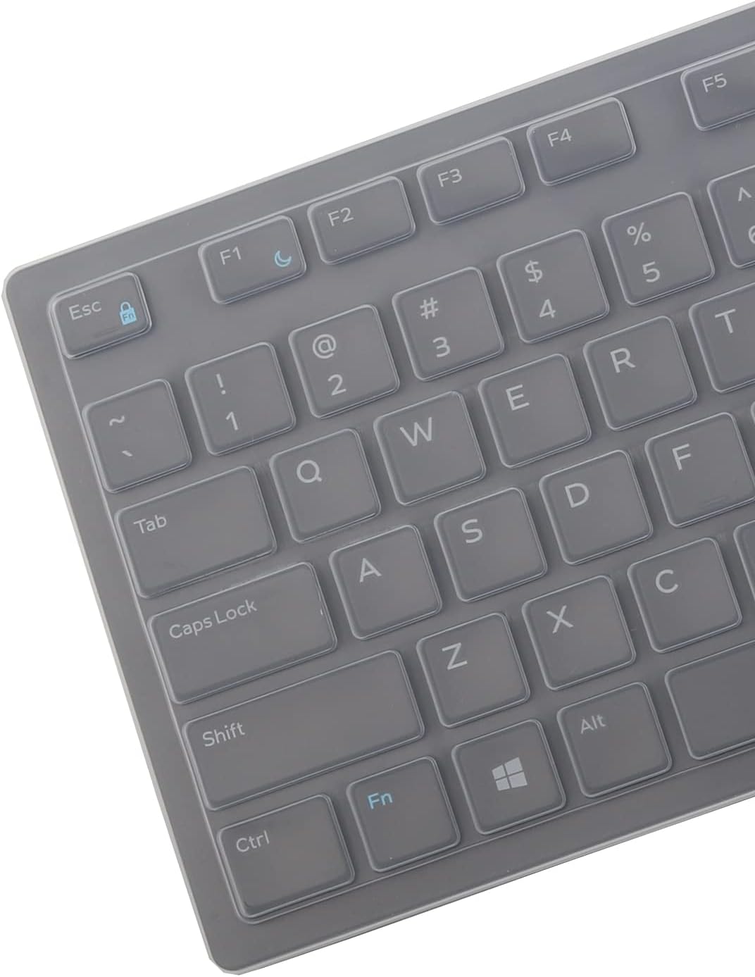 Keyboard Cover Skin for Dell KM636 KB216 KB216t KB216d KB216p Wired & Wireless Keyboard, Dell Optiplex 5250 3050 3240 5460 7450 7050, Dell Inspiron Desktop 24" 27" 5400 5490 7700 7790 3475 3670 3477
