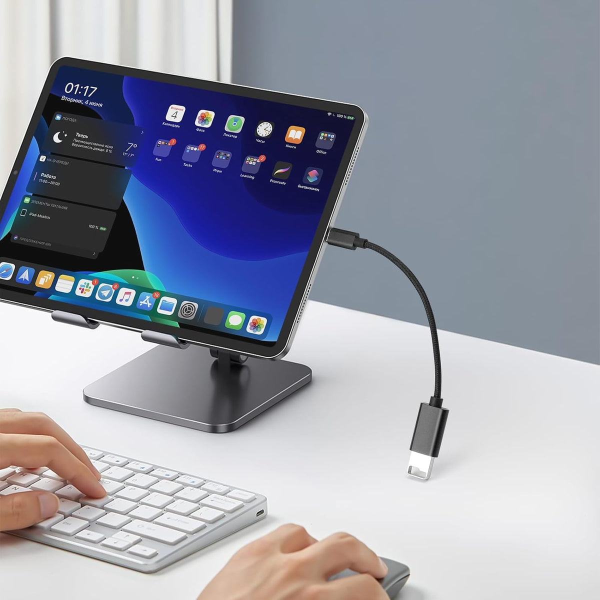 BORLTER CLAMP USB C to USB 2.0 Adapter, Type-C OTG Cable [2 Pack] USB Type C Male to USB Female Adapter, USB-C Adapter for MacBook 2019/2018/2017,iPad,Samsung Galaxy and More