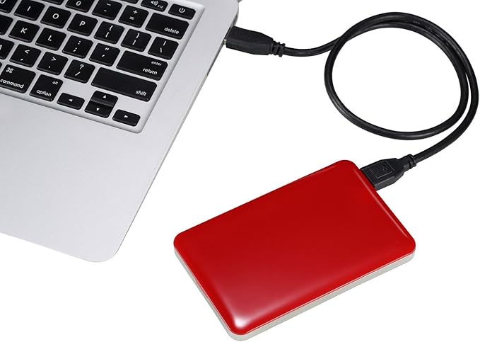 U3 2.5 inch USB 3.0 FAT32 Portable External Hard Drive - Red (120GB)