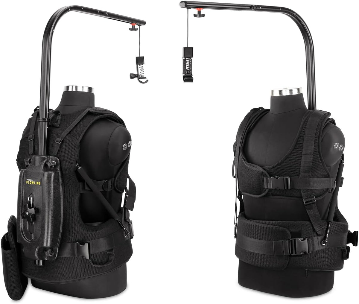 FLYCAM Starter Female Flowline Body Support Rig for Camera & Gimbals. (Size XL/XXL). Offers 180° Top Bar Rotation & 3-7.5kg / 6-16lb Payload