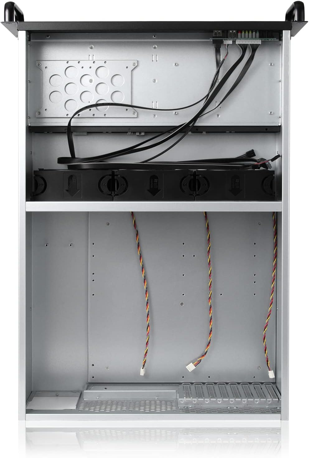 RackChoice 4U Rackmount Server Chassis 8-Bay 12Gbps Hot-Swappable SATA/SAS, EATX/ATX Compatible, Alloy Steel, Black, Ideal for Data Centers & SMBs