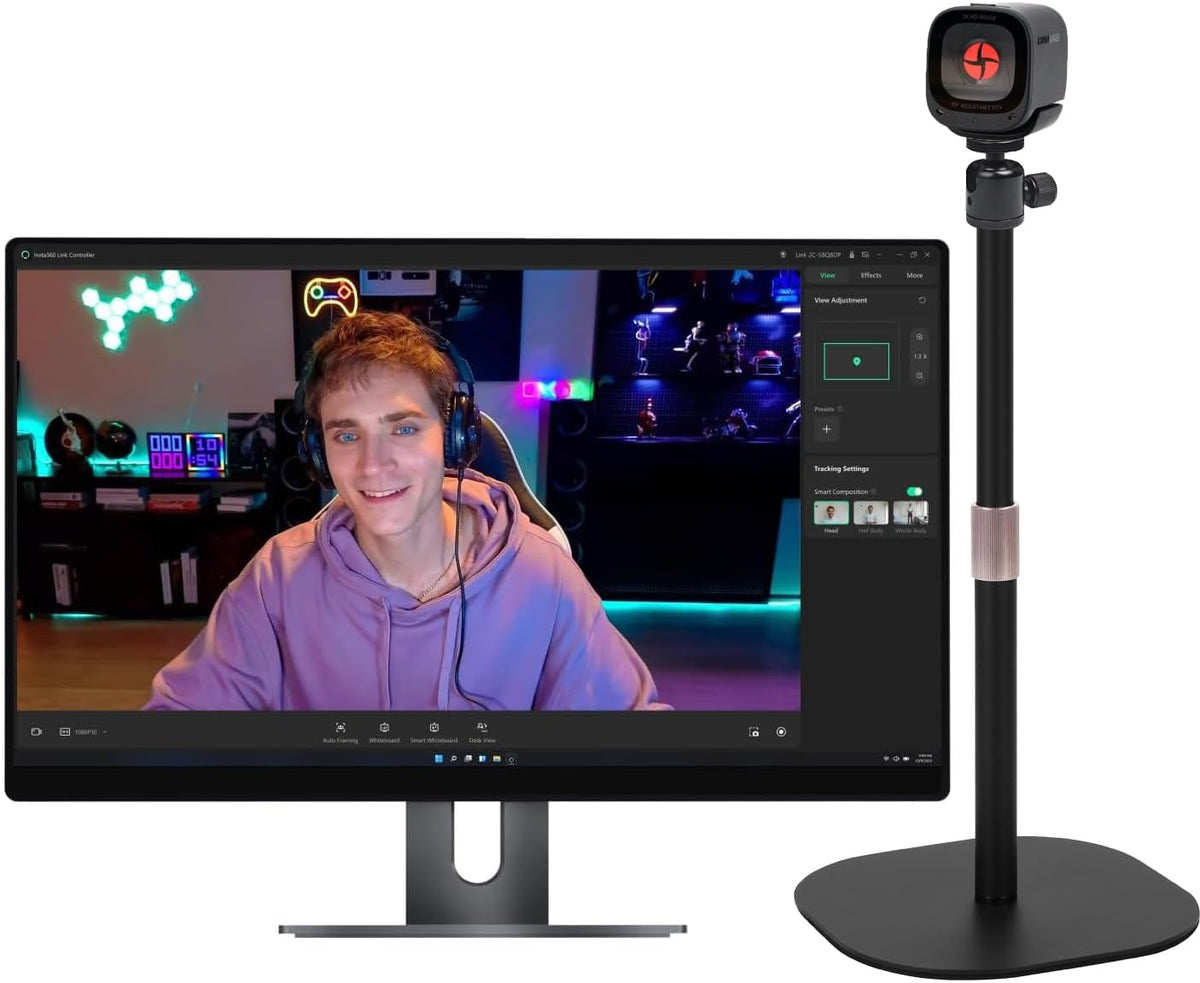 AceTaken 18'' PowerConf-C200,AnkerWork-C310 Tabletop Webcam Stand, Heavy-Duty Webcam Tripod Holder Compatible