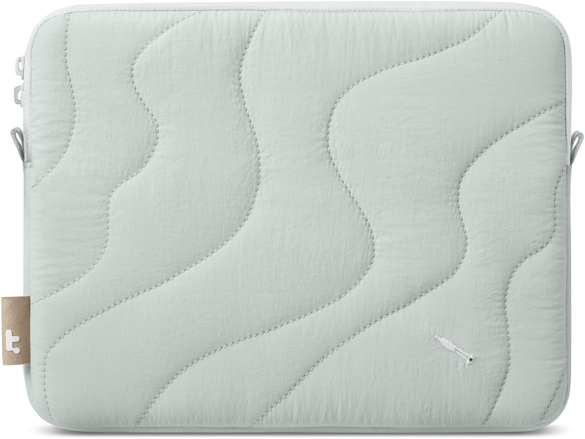 tomtoc 360 Protective Puffy Tablet Sleeve for iPad Pro 11-inch (M4/(4th/3rd/2nd/1st Gen), iPad Air 11-inch (M3) 2025/(M2) 2024 with Magic Keyboard/Smart Keyboard, Quilted Soft Puffer iPad Case