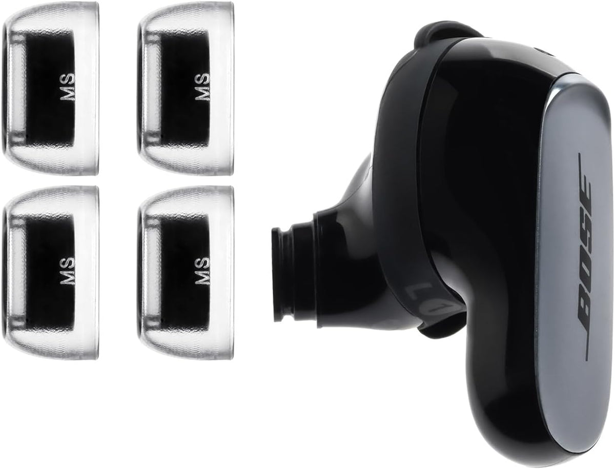 AZLA SednaEarfit Crystal for Bose Earbuds 2 Pair - Bose Earbuds Replacement Tips - Compatible with Bose Quietcomfort Ultra Earbuds, Bose QC Earbuds II (MS)