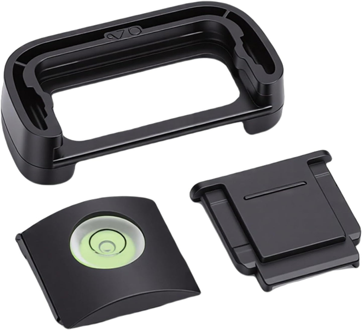 A7C Camera Eyecup Viewfinder Eyepiece, Hot Shoe Cover Protector Cap with Bubble Spirit Level, Fit for Camera