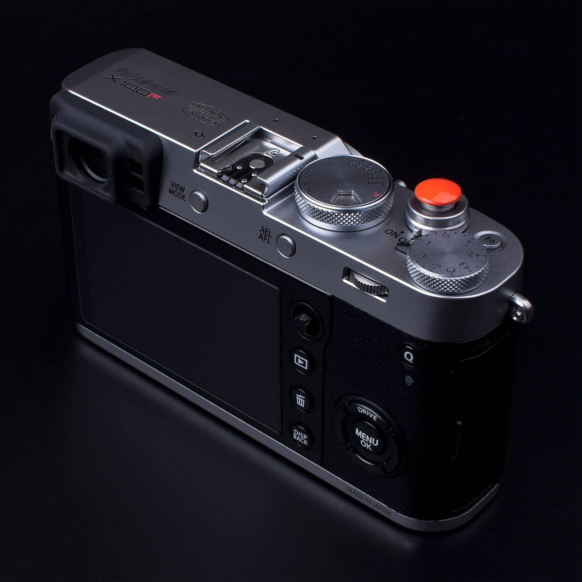 11mm 10mm Surface(2 Pack) VKO Orange Metal Soft Shutter Release Button,Delicate Camera Shutter Button Concave Convex