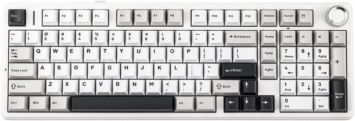 x Aula F99 Pro Wireless Mechanical Gaming Keyboard, Hot Swappable Custom Cream Keyboard with RGB Backlit, Pre-lubed Linear Switches, Gasket Structure PBT Keycaps Blutooth Keyboards for PC Xbox