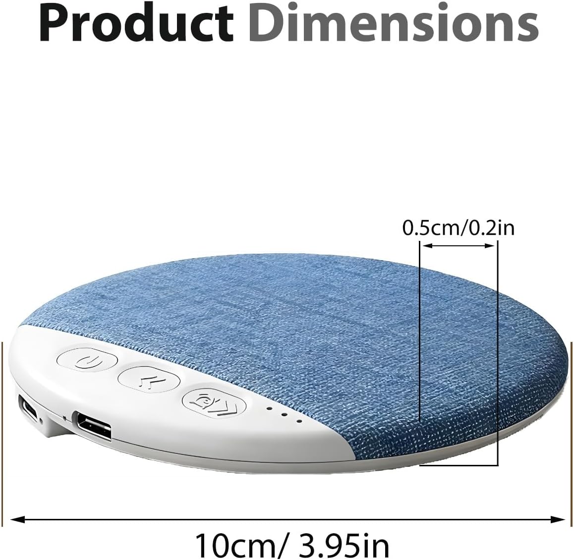 Generic Ultra Thin Bluetooth Pillow Speaker for Sleeping Under Bluetooths Flat Wireless Sleep Audio Mini Portable Soft