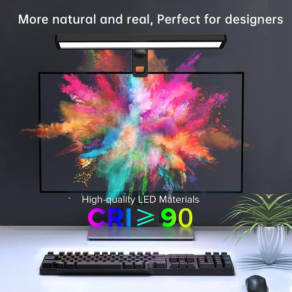 Video Conference Lighting with Tripod for Laptop&Computer -Webcam Light for Streaming-Zoom Lighting with 3 Dimmable Color & 10 Brightness Level for Self Broadcasting and Live Streaming