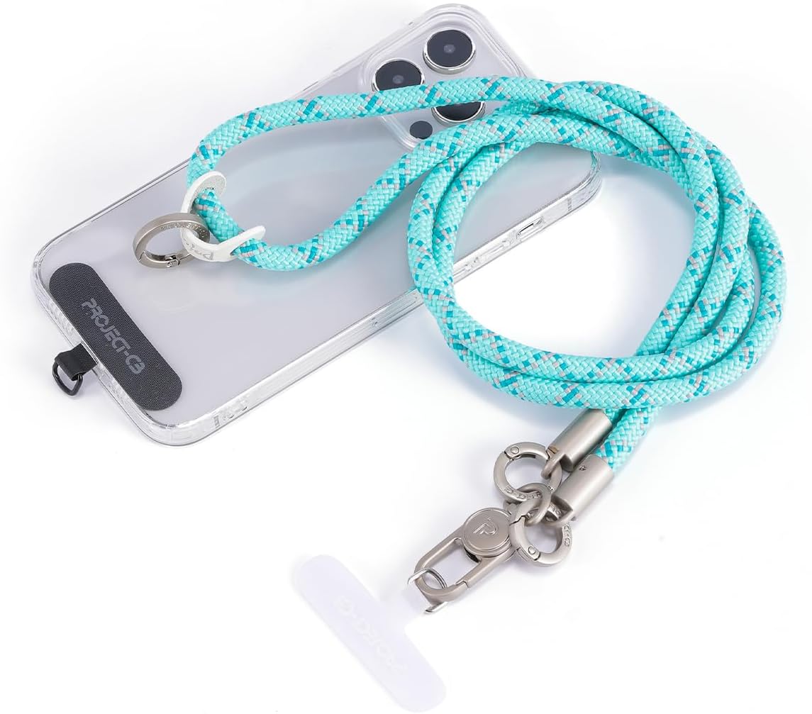 project-cb Phone Lanyard×1,Phone Tether Tab×2, Crossbody Cell Phone Lanyard,Rope Lanyard,Universal Adjustable Phone Strap(Verdant-S)