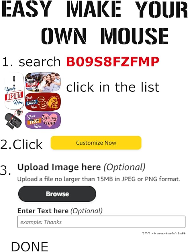maizi Cordless Mouse for Mac Laptop PC Chromebook Cordless Mice Image ID: 30120979 a Beach is Beautiful 2.4G Portable with USB Receiver Printed in USA