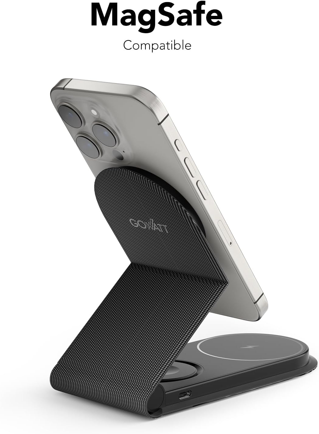 3 in 1 Foldable Travel Charging Station - MagSafe Compatible with iPhone 12-16 Series, Apple Watch, AirPods