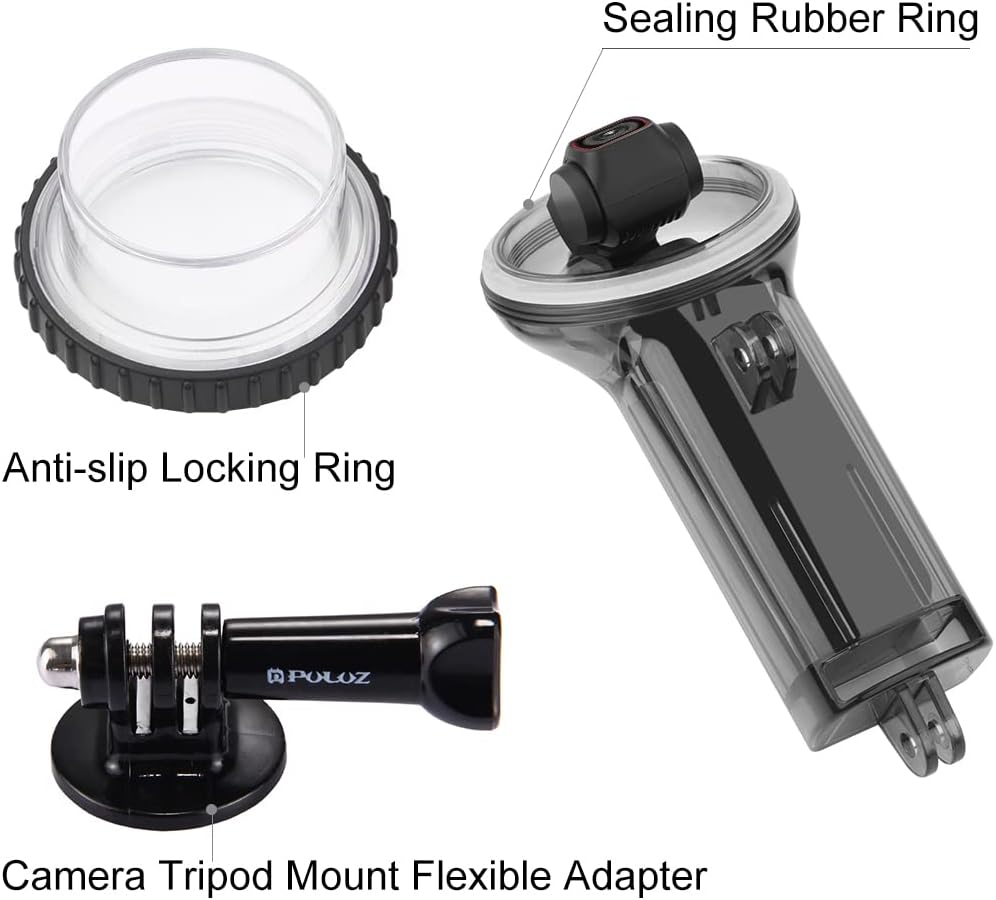 PULUZ Waterproof Housing Case for DJI Osmo Pocket 2, 60m Deep Diving Protective Housing Shell for Underwater Photography