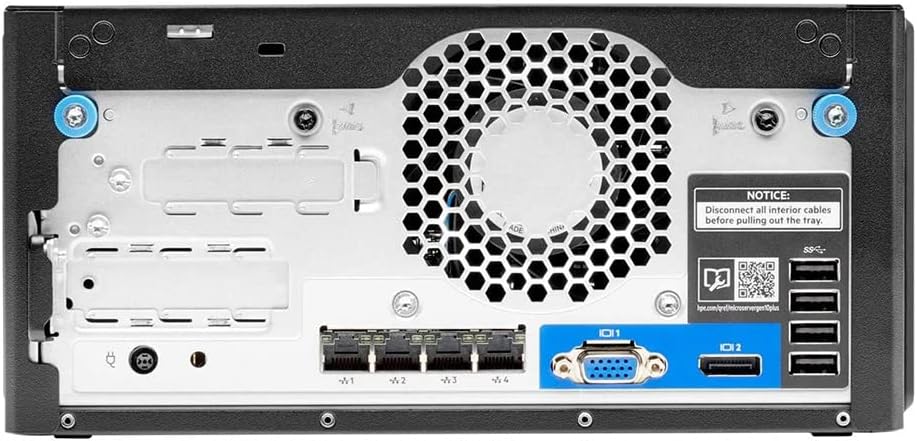 Hewlett Packard Enterprise HPE ProLiant MicroServer Gen10 Plus v2 Ultra Micro Tower Server, Xeon E-2314 4-Core 2.8GHz, 32GB DDR4 Memory, 16TB SSD Storage, iLo, Windows Server 2022 Standard