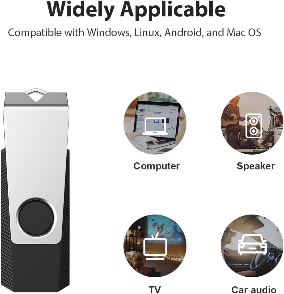 Aiibe 128GB Flash Drive 2 Pack 128GB USB Flash Drive Thumb Drive Zip Drive USB 2.0 Memory Stick USB Drive with Keychain (128G, 2 Colors: Black Green)