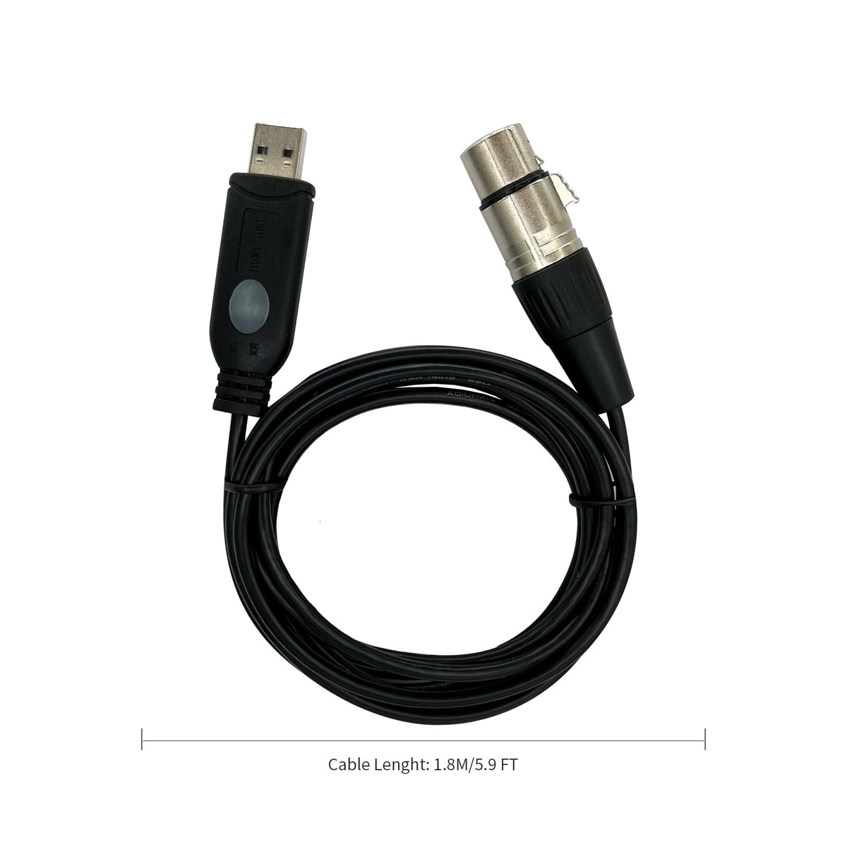 DSD TECH SH-AU20A USB to XLR Cable for Dynamic Microphones Such as Shure(5.9FT)