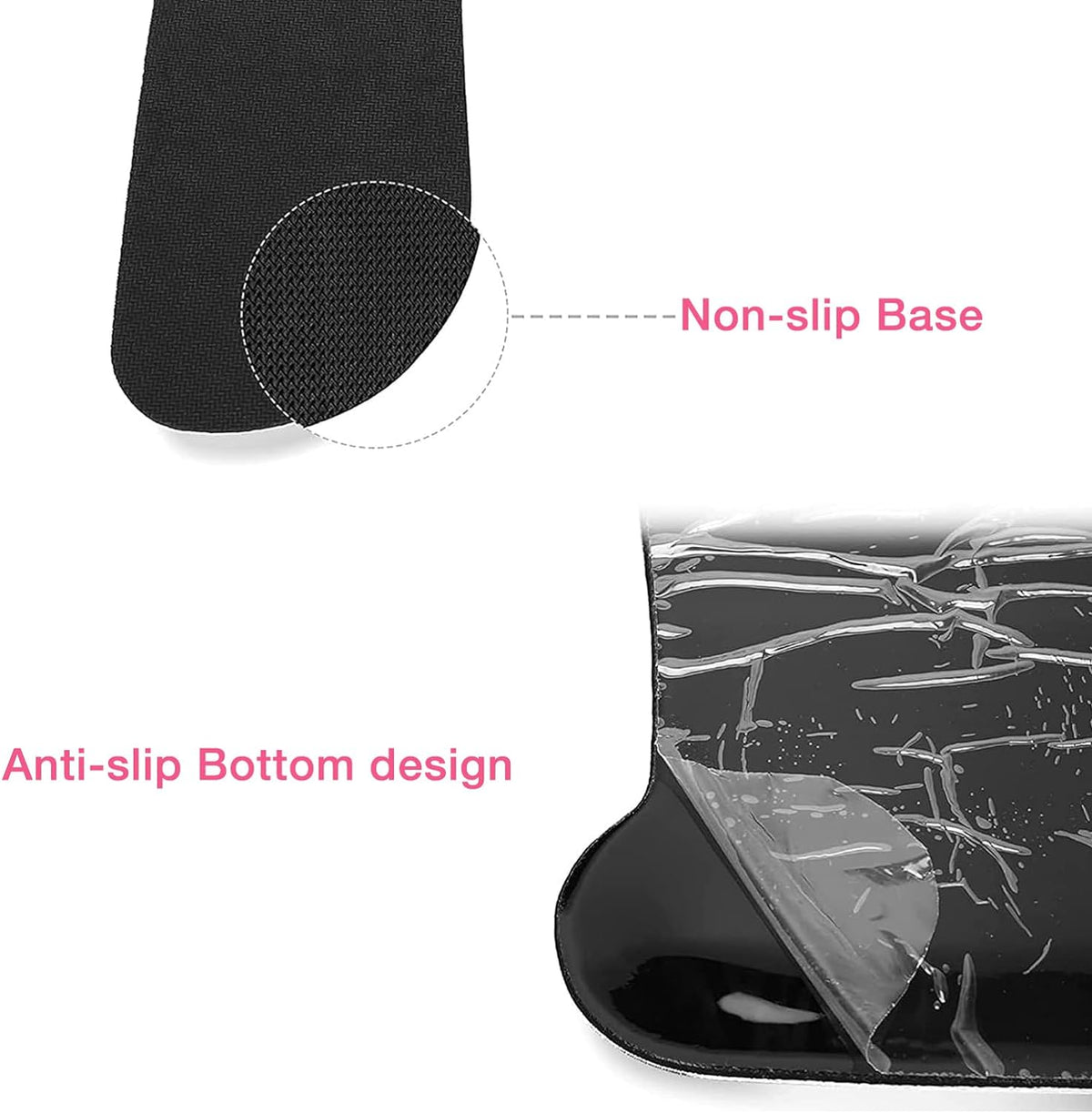 MOSISO Wrist Rest Support for Mouse Pad & Keyboard Set, Ergonomic Mousepad Non-Slip Base Home/Office Pain Relief & Easy Typing Cushion with Neoprene Cloth & Raised Memory Foam, Mint Green